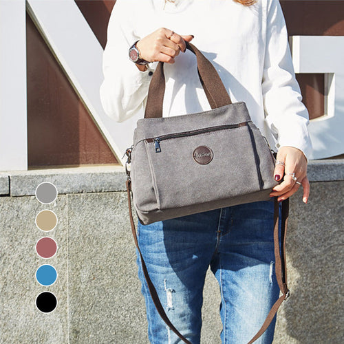 High Capacity Multi-Pocket Crossbody Handbag