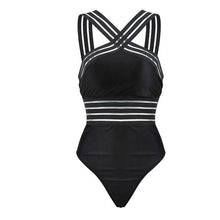 Load image into Gallery viewer, One-piece swimsuit with crossed shoulder