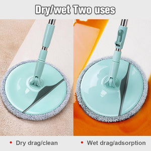 Rotating Round Microfiber Flat Mop