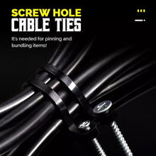 Load image into Gallery viewer, Screw Hole Cable Ties
