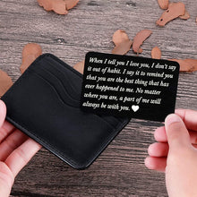 Load image into Gallery viewer, Stainless Steel Cards Lettering Gift Wallet Holder