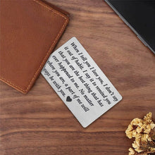 Load image into Gallery viewer, Stainless Steel Cards Lettering Gift Wallet Holder