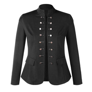 Women Warm Vintage Tailcoat Jacket Overcoat