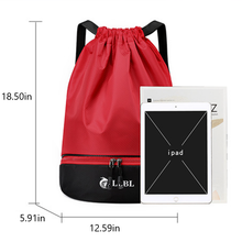 Load image into Gallery viewer, Wet &amp; Dry Separation Drawstring Bag