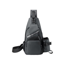 Load image into Gallery viewer, Men&#39;s Leather Film Water Bottle Chest Bag