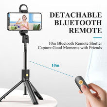 Load image into Gallery viewer, Bluetooth Remote Selfie Stick Tripod