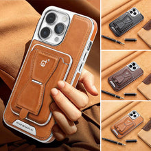 Load image into Gallery viewer, Luxurious Leather Magnetic Phone Case