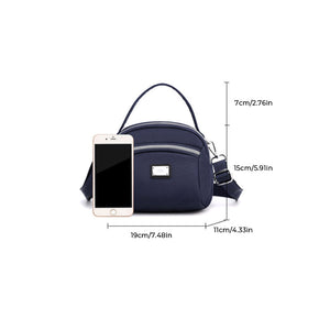 Lightweight Solid Nylon Crossbody Bag