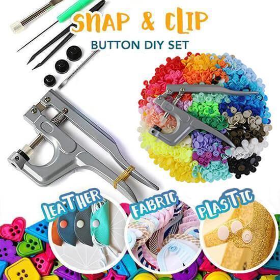 Snap & Clip Button DIY Set (300 Pcs Set)