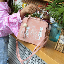 Load image into Gallery viewer, Crossbody Cat Pattern Handbag