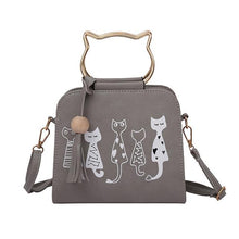 Load image into Gallery viewer, Crossbody Cat Pattern Handbag