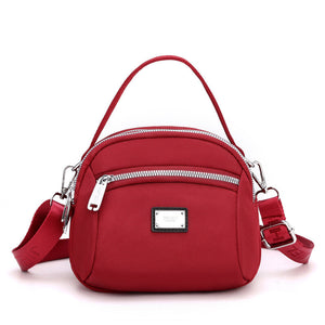 Lightweight Solid Nylon Crossbody Bag