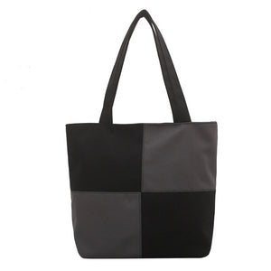 Patchwork Check Shoulder Bag
