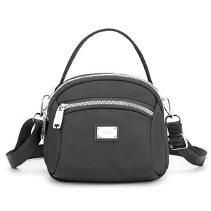 Lightweight Solid Nylon Crossbody Bag