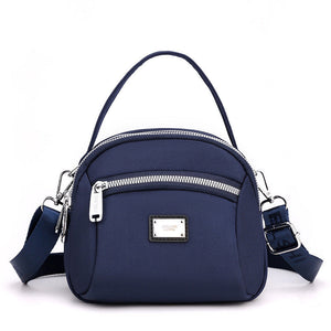 Lightweight Solid Nylon Crossbody Bag