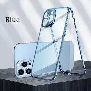 Magnetic Tempered Glass Double-Sided Phone Case